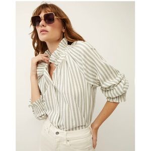 Veronica Beard Calisto Seersucker Shirt